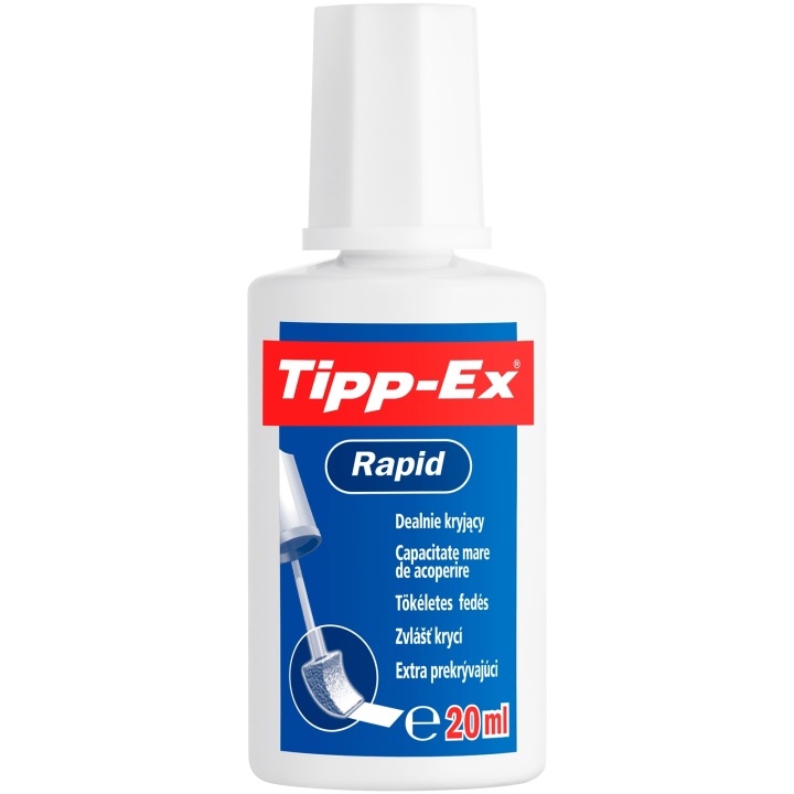 Коректор у рідкому вигляді з губкою Bic Tipp-Ex Rapid 20 мл — фото 4
