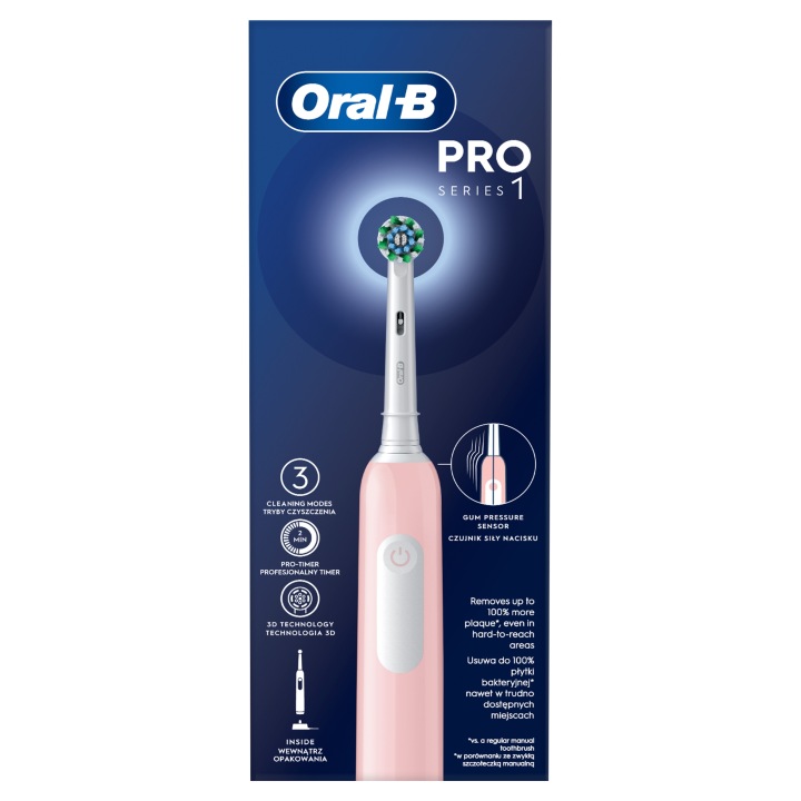 Щіточка Oral-B Pro Series 1 рожева 3 режими (Стан Дуже Добрий) — фото 7