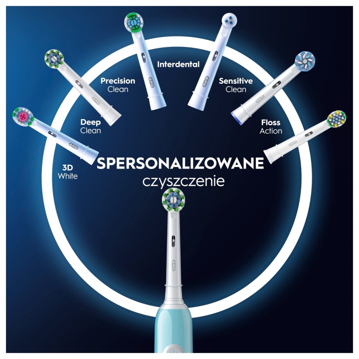 Щіточка Oral-B Pro Series 1 Cross Action + Чохол Синій — фото 13