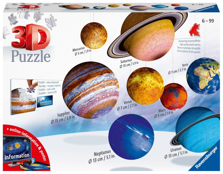 Ravensburger Система планетарна 3D Пазли 522 елементів — фото 5