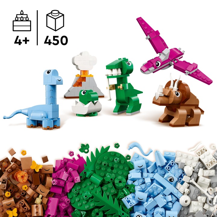 LEGO CLASSIC 11041 Творчі динозаври, набір для дітей +5 років — фото 3