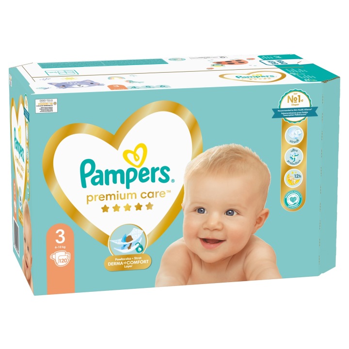 Pampers Premium Care розмір 3, 120 шт., 6 кг-10 кг