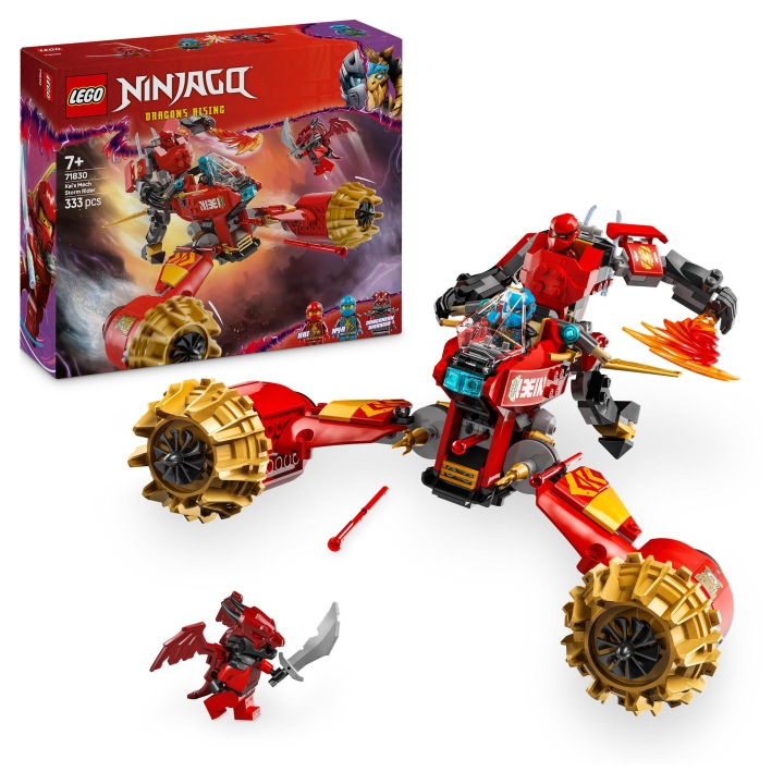 Конструктор LEGO Ninjago 71830 Грозовий Вершник-мех Kaia 2 в 1 Рухомі Частини
