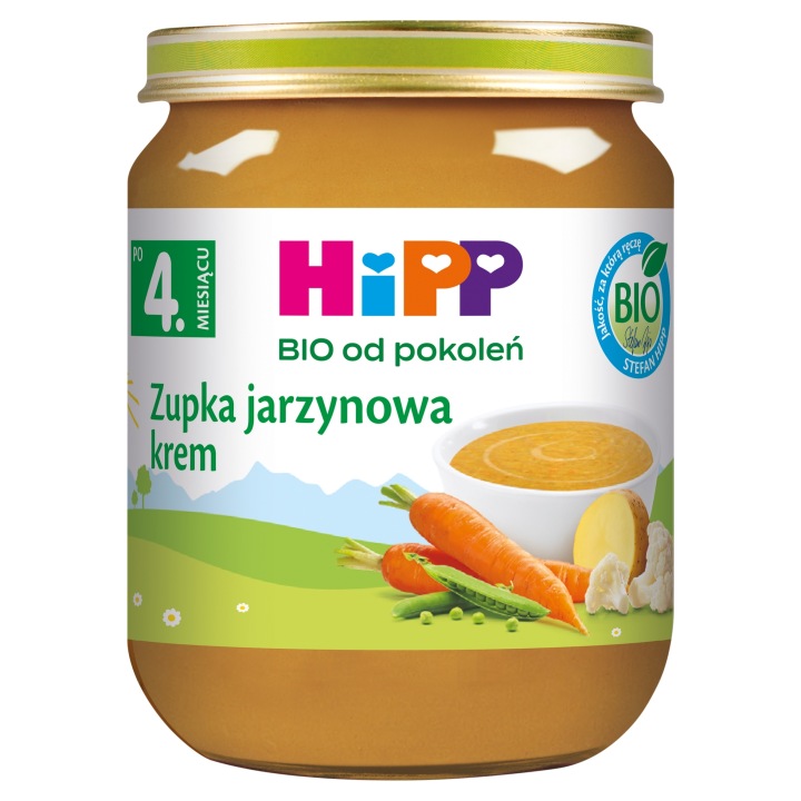 HiPP Біо Супчик овочева крем по 4. місяця, 125 г Обід — фото 8