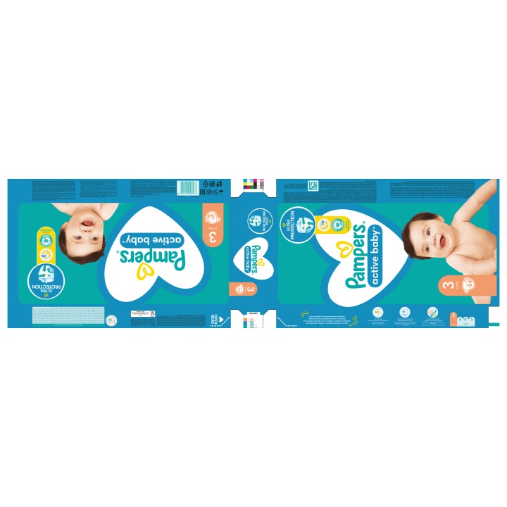 Pampers Підгузки Active Baby 3 Міді 6-10 кг 54 шт. — фото 7