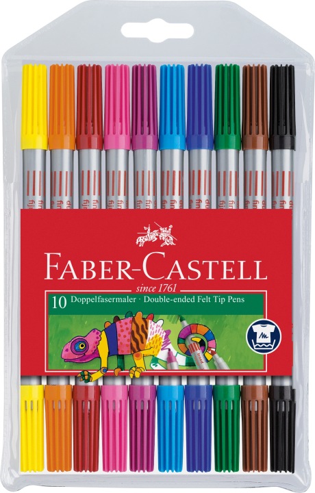 Фломастери двосторонні Faber-Castell 10 кольорів