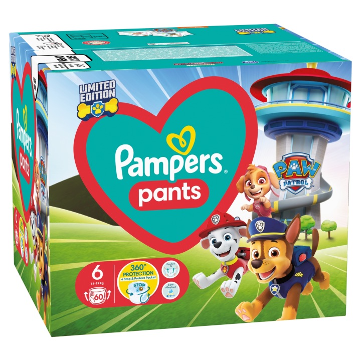 PAMPERS PANTS щенячий патруль трусики-підгузки 14-19 кг розмір 6 - 60 шт. — фото 14