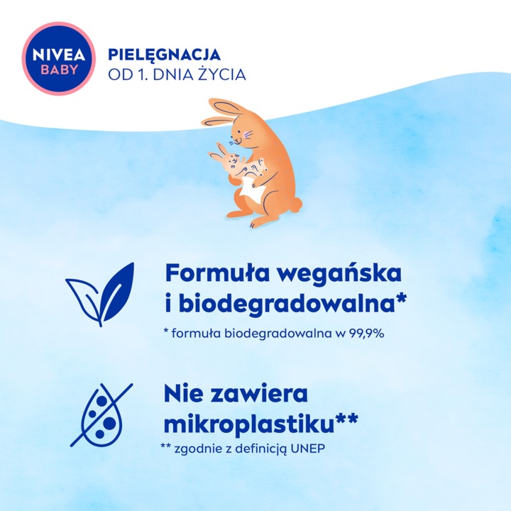 NIVEA BABY Серветки вологі Біорозкладні Soft & Кремовий 2 x 57 шт. — фото 3