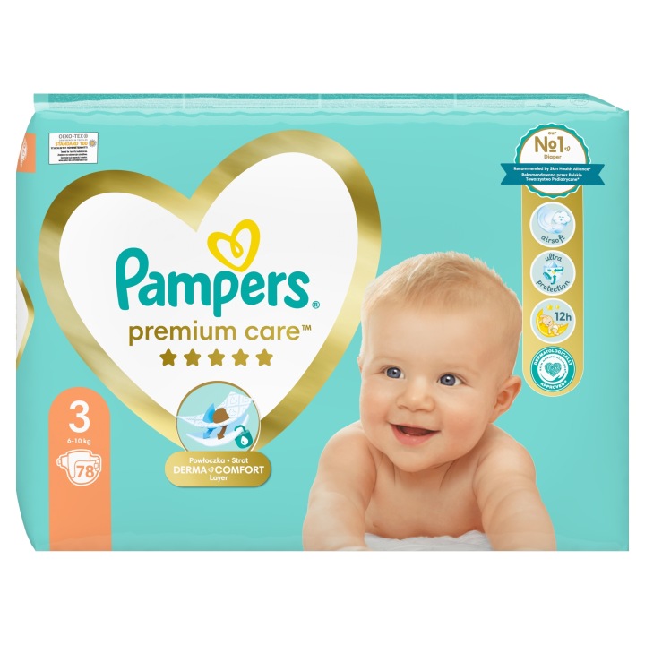 Pampers Premium Care підгузки розмір 3, 6-10 кг, 78 шт. підгузків — фото 3