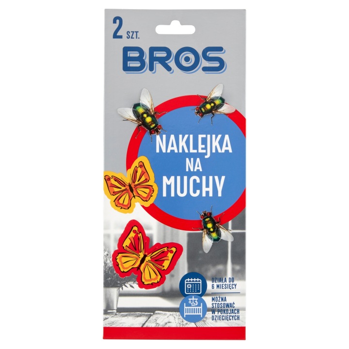 Наклейка Від мух Декоративна наклейка для знищення мух Bros 2 шт. — фото 2