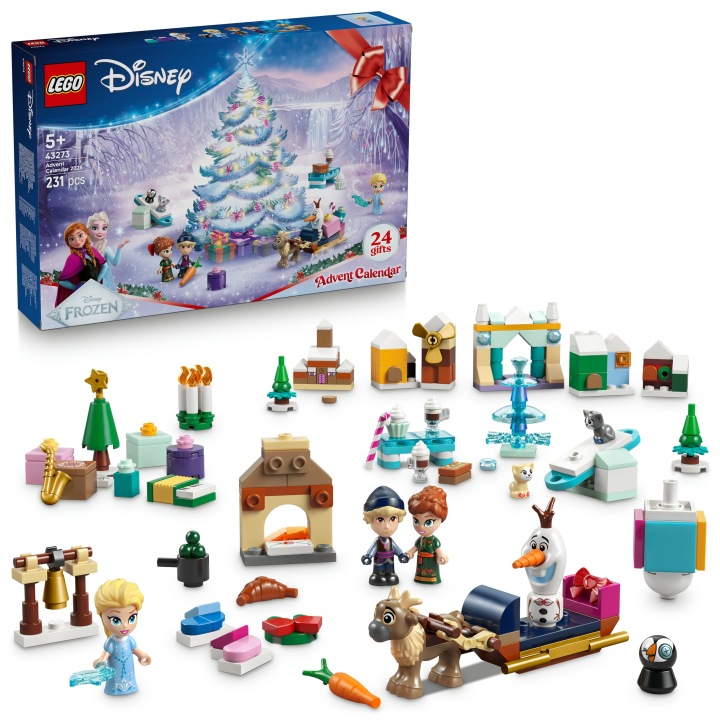 Конструктор LEGO Disney Крижане серце Календар адвентовий на 2025 років (43273) Різнокольоровий