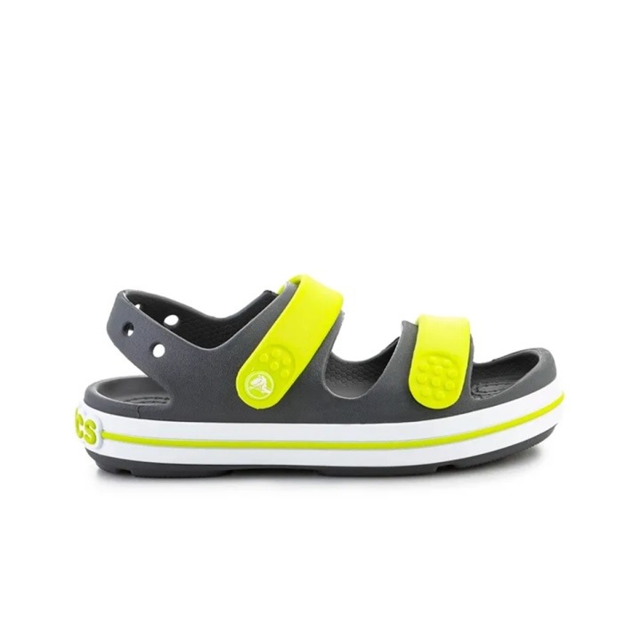 Crocs Crocband Cruiser сандалі для малюків, сірий/жовтий, EU 25/26, US C9 — фото 7