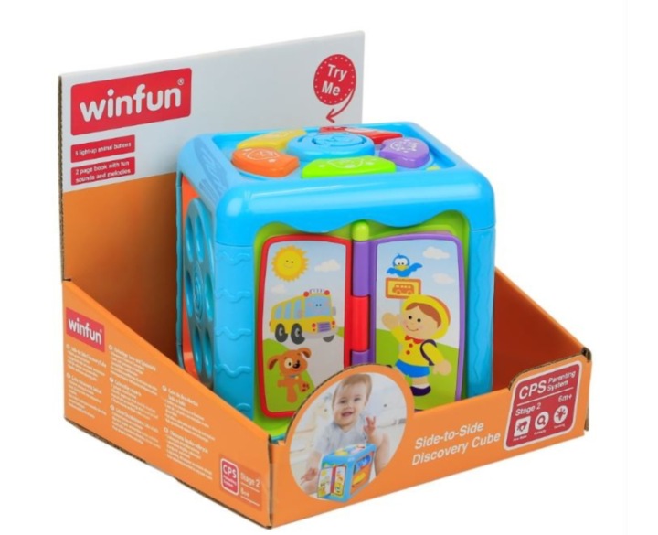 WinFun Кубик розвивальний Розвивальна Іграшка багатофункціональна світло звук — фото 7
