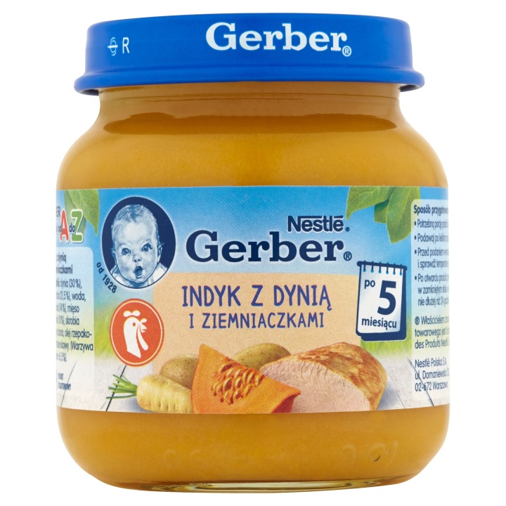 Gerber Овочі з ніжним індичкою по 5. місяця 125 г