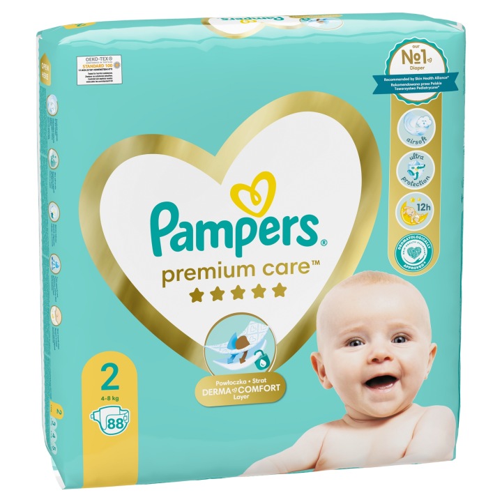 Підгузки Pampers Premium Care розм. 2, 4-8 кг 88 шт. — фото 4