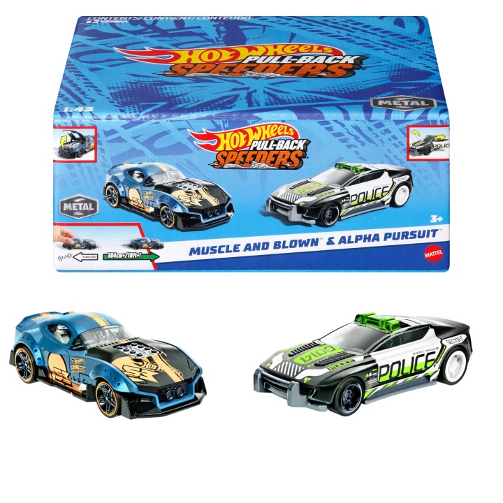 Hot wheels pull back speeders 2 шт. (виставковий) — фото 2