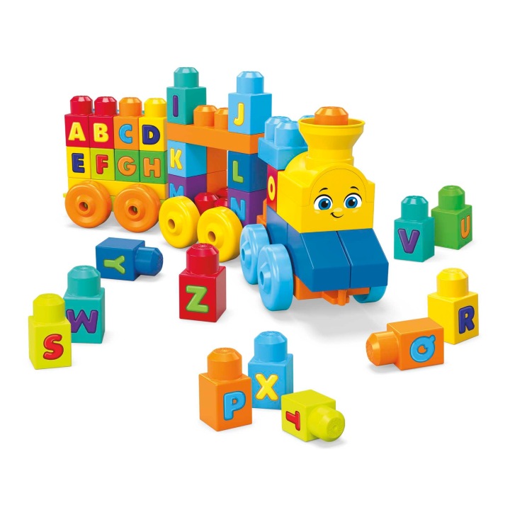 MEGA BLOKS музичний потяг зі звуком конструктор з літерами для малюка — фото 14