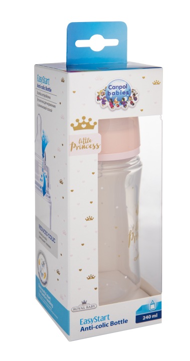 CANPOL пляшка з широким горлом ROYAL BABY 240 мл