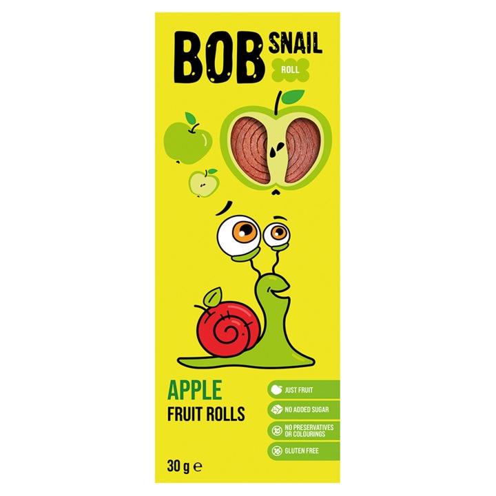 Перекуска яблуко без додавання цукру 30 г BOB SNAIL — фото 5