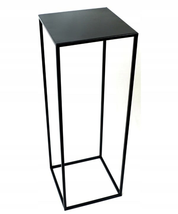 Držák Na Květináč na květiny loft 70 cm černý met 363