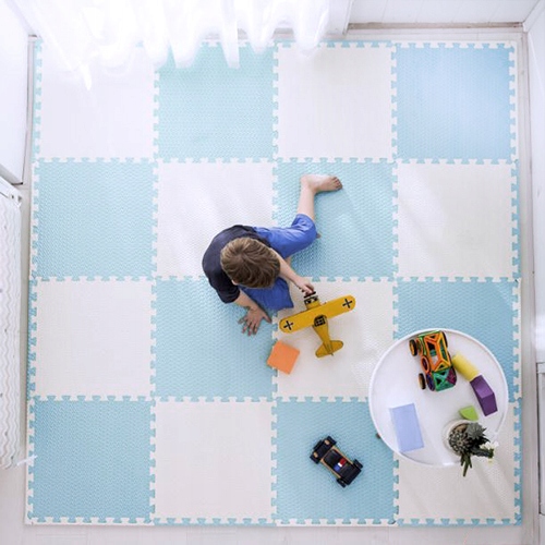 Великий килимок поролоновий 120x120 см пазли поролонові 60x60 см 4 шт. RICOKIDS — фото 2