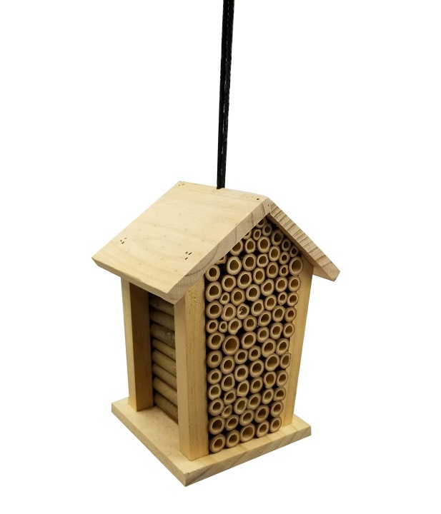 Domeček Pro Hmyz Včely Motýli Brouci Dřevěný 19X15X12 CM