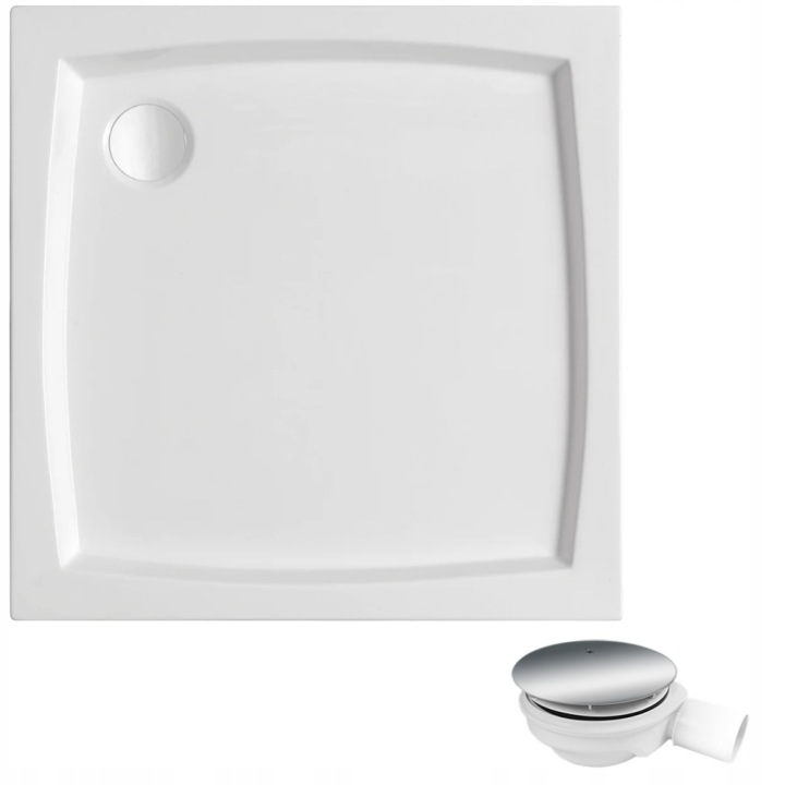Čtvercová sprchová vanička Patio 2 80x80x5 bez krytu