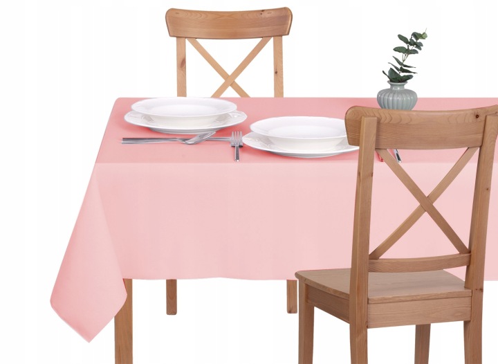 Skvrnitý Ubrus 100X330 Solidní Pudrová Růžová Barva