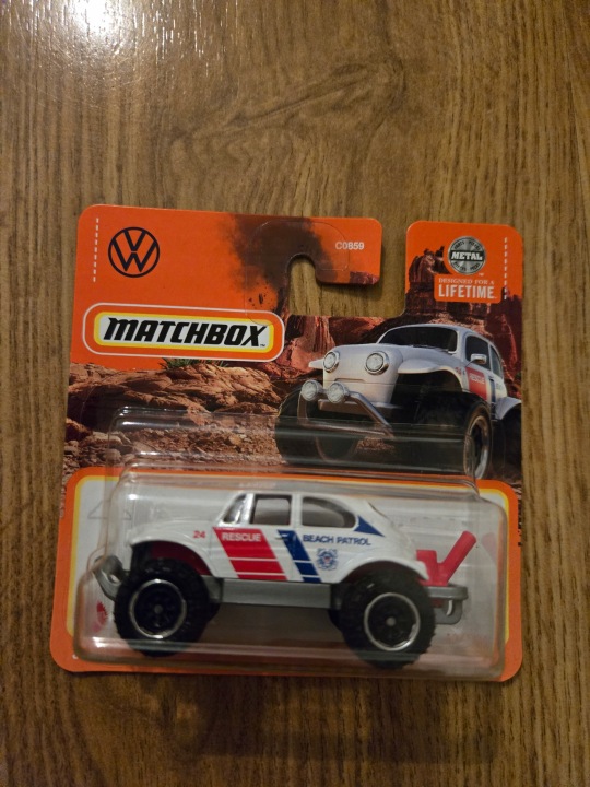 Автомобіль Matchbox Volkswagen Beetle 4x4 білий