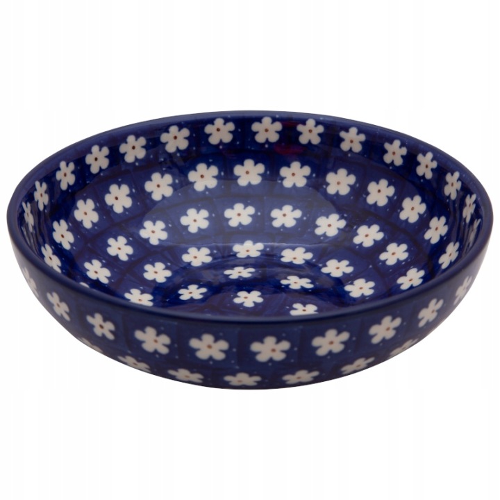 Miska na polévku do müsli 17 cm Umělecká keramika Bolesławiec 0247 Květy