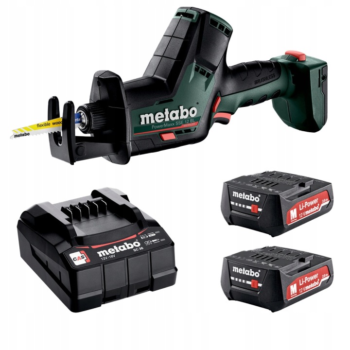 Pila ocaska liška Metabo PowerMaxx Sse 12 Bl 602322890 12V 2x2Ah 16 mm