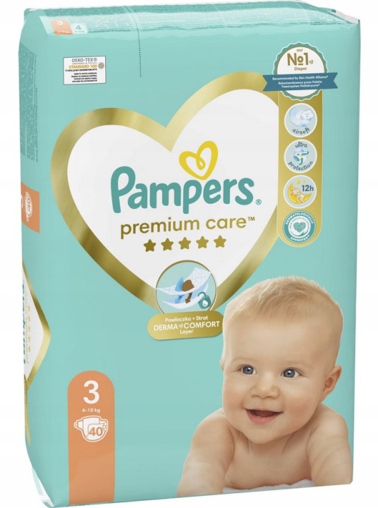 Підгузки Pampers Premium Care розмір 3 40 шт. Delicate Comfort — фото 4