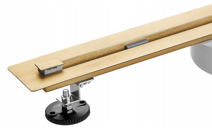 Lineární Odtok 70 cm Zlatý Slim 4 mm Otočný