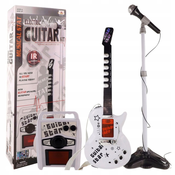 WIRELESS GUITAR WITH MICROPHONE AMPLIFIER