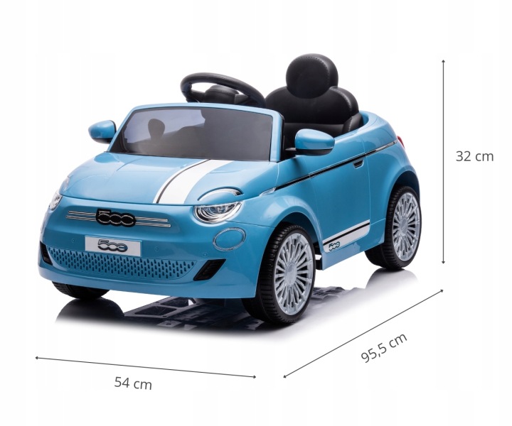 Автомобіль для дитини MILLY MALLY Fiat 500e Синій — фото 11