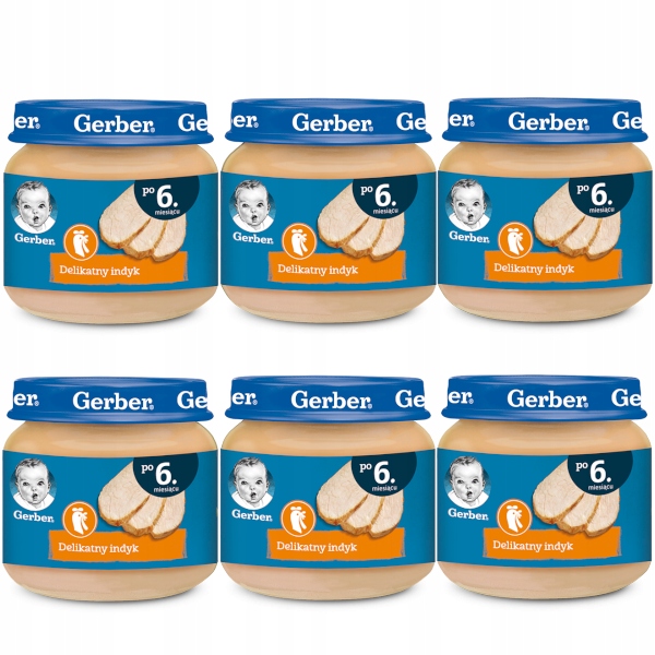 Обід Gerber Ніжний індик для немовлят по 6. місяця 80 г — фото 11