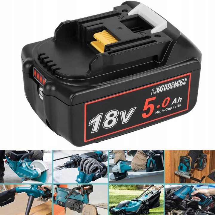 Akumulátor 18 V 5 Ah 5000 Mah Pro Výměnu Elektrického Nářadí