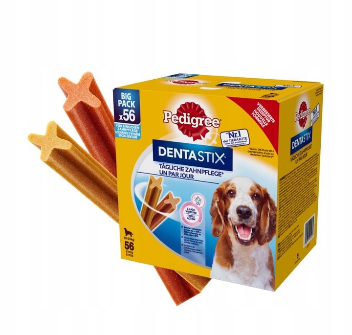 PEDIGREE CSEMEGE DENTASTIX KÖZEPES TERMETŰ (10-25KG) 56db
