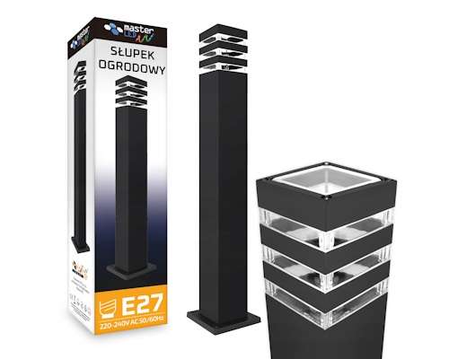 Zahradní lampa 80 cm stojící venkovní Sloupek E27