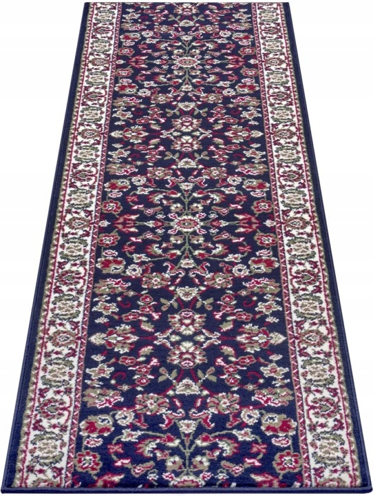 Koberec Běhoun 80 x 250 cm, tradiční vzor do předsíně chodby, tmavě krémový