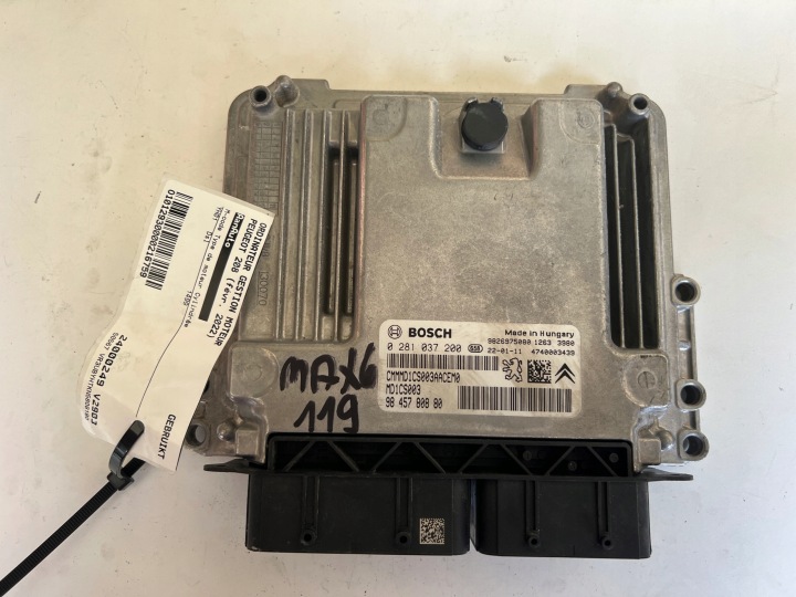 PEUGEOT 208 YHO1 1.5 computer ECU 0281037200 9845780880 9826975080 Originale