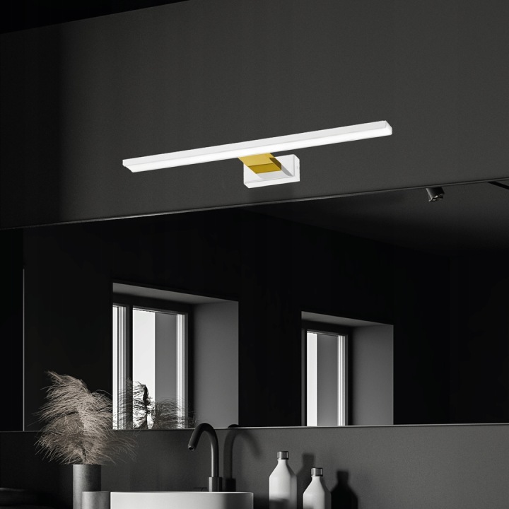 Бра над дзеркало SHINE білий/золотий 60 см 13,8 Вт LED — фото 4