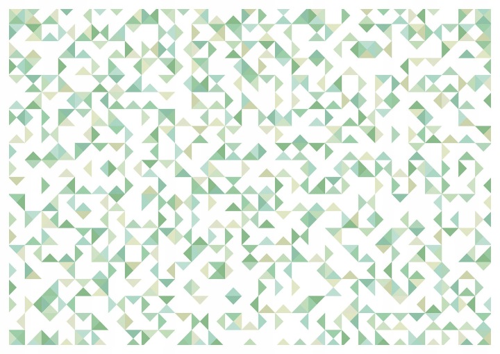 Vliesová fototapeta Zelená geometrie abstrakce trojúhelníky 300x210 lepidlo