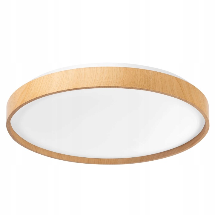 Stropní Svítidlo Led Moderní kulatá lampa Bílá Imitace dřeva Toolight