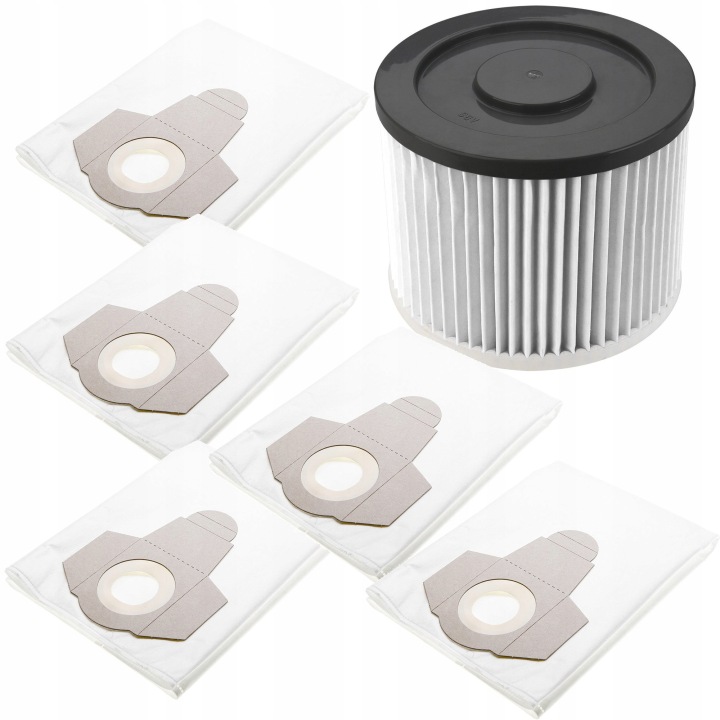 Sáčky 5ks harmonikový filtr pro průmyslový vysavač 59G607 Graphite