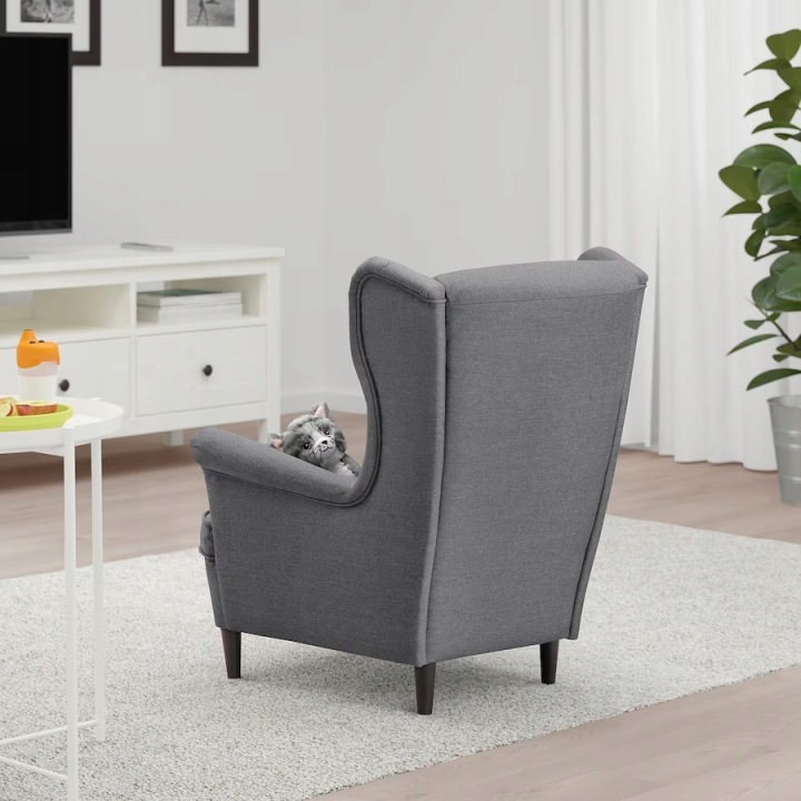 IKEA STRANDMON Крісло дитяче Vissle сірий — фото 7