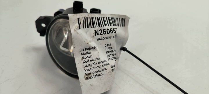 nebelscheinwerfer links A044633 OPEL MOVANO II
