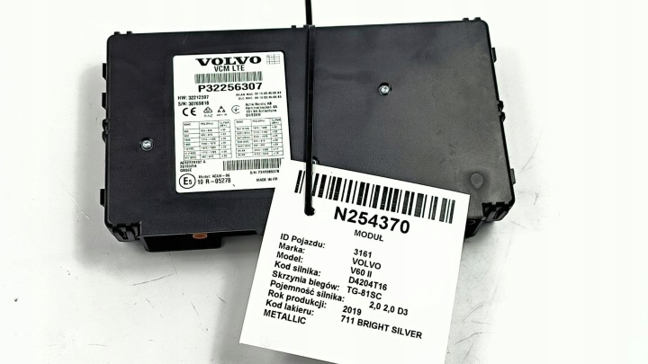modul VCM LTE 32256307 VOLVO V60 II