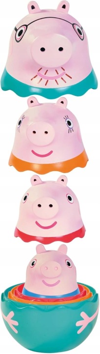 TOMY Toomies E73526 Сім'я Peppa Gigoges - Іграшка для Купання для Немовлят