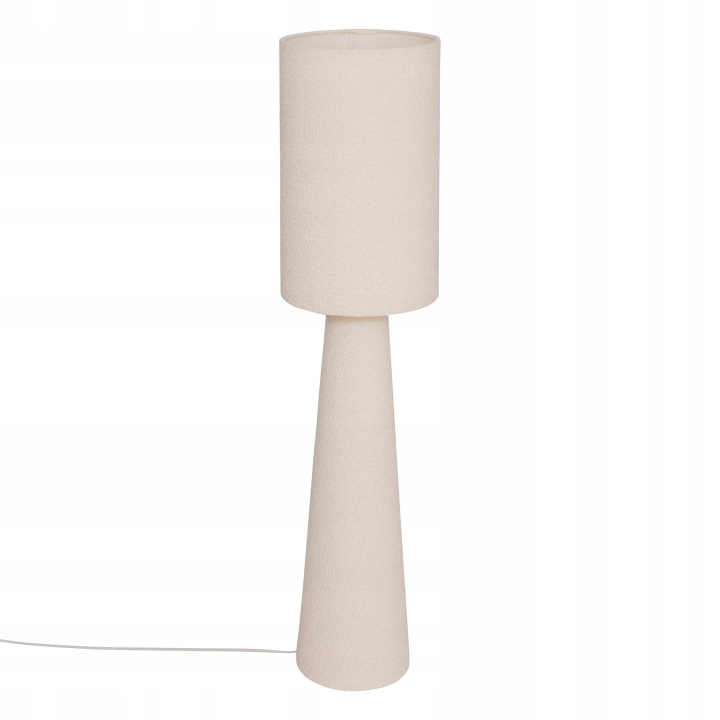 Stojací lampa Boucle, Ø 28 x 124 cm, bílá